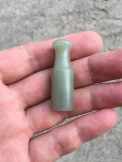 清代和田玉烟嘴
